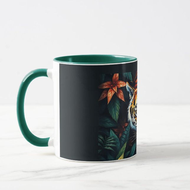 “Tiger of Mine” – Colourful Tiger Portrait Mug (Left)