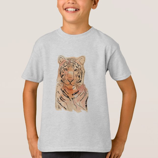 Tiger on a Boy's T-Shirt (Front)