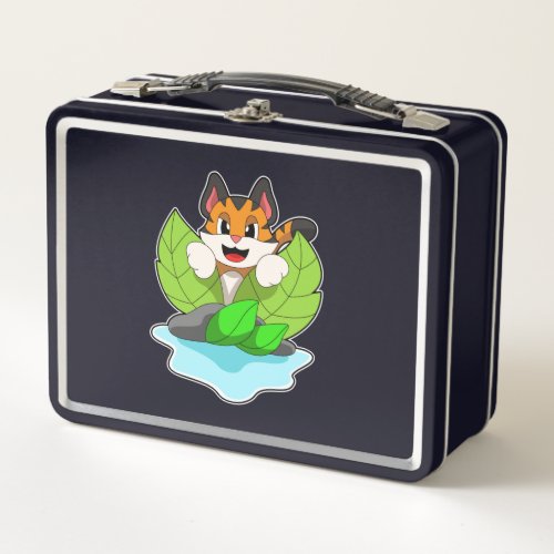 Tiger on the Hunt Metal Lunch Box