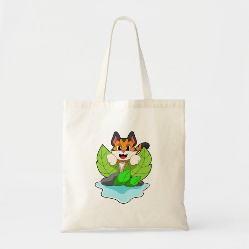 Tiger on the Hunt Tote Bag