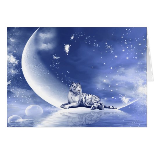 Tiger on the moon cards (Front Horizontal)