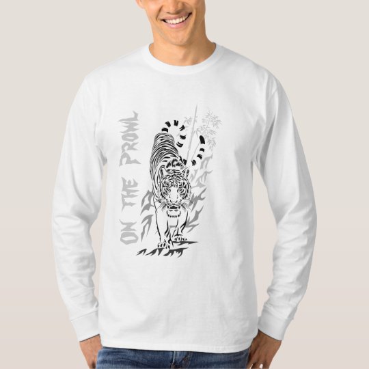 Tiger On the Prowl 2 White shirts