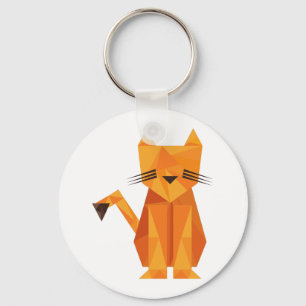 Tiger Oragami Keychain