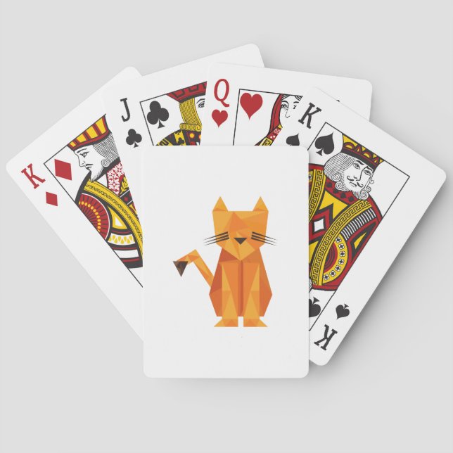 Tiger Oragami Poker Cards (Back)
