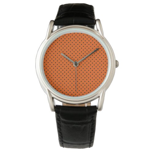 Tiger Orange and Black Dots  Watch