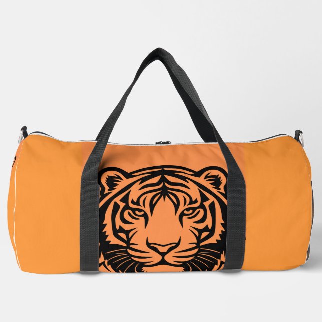 Tiger orange and black  duffle bag (Front)