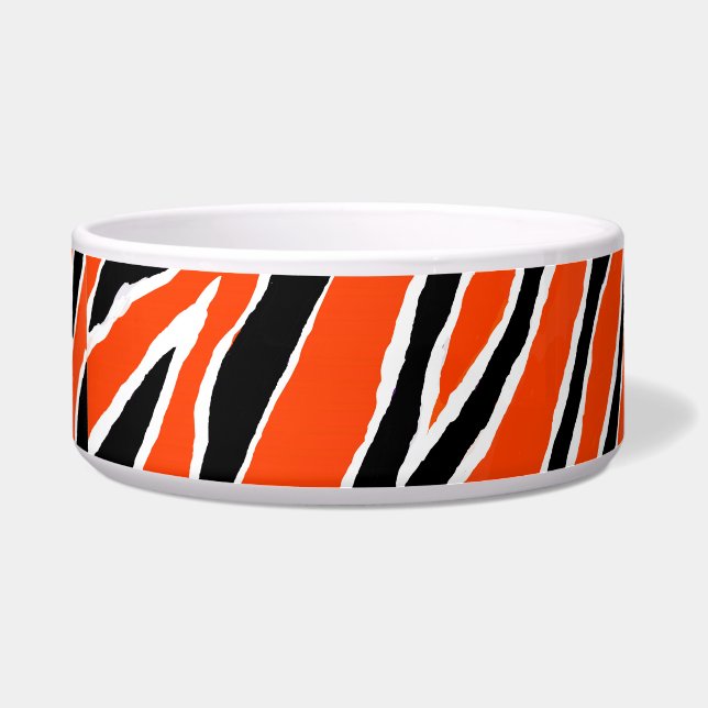 Tiger - Orange/Black Bowl (Front)