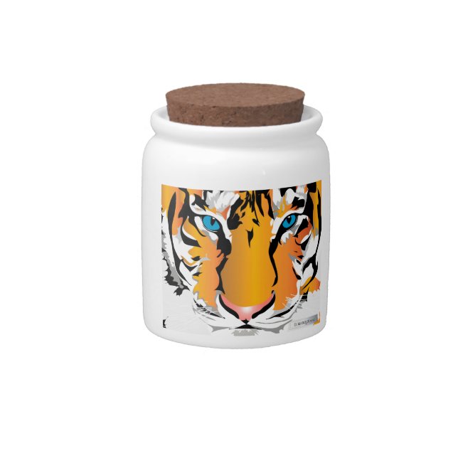 TIGER-ORANGE CANDY JAR (Front)