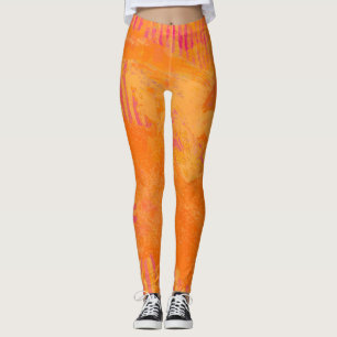 Tiger Orange Leggings