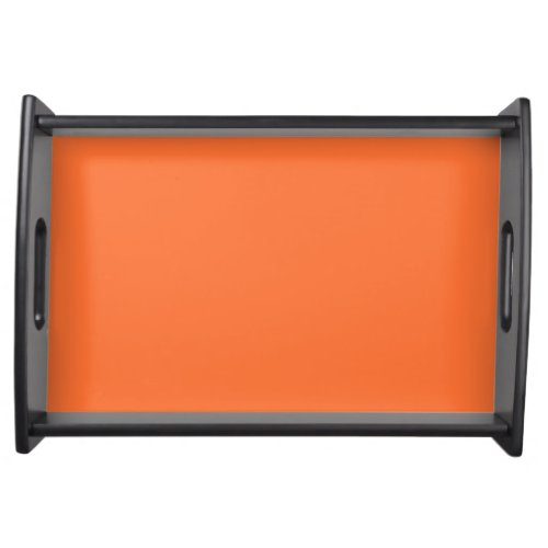 Tiger Orange Personalized Trend Color Background Serving Tray