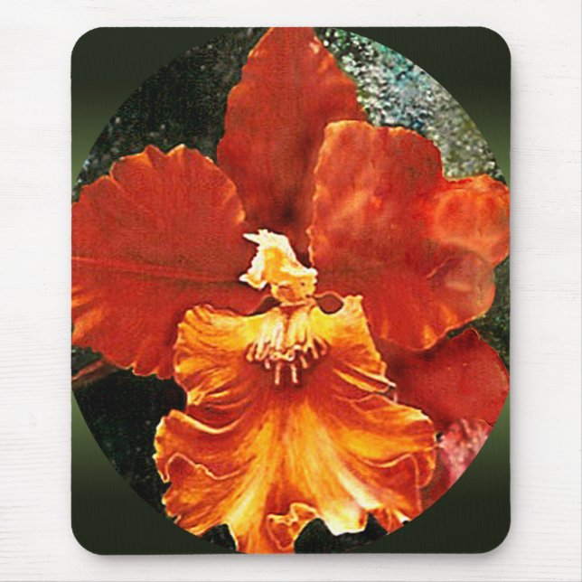 Tiger Orchid Mouse Pad (Front)