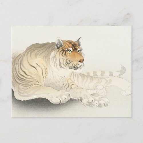 Tiger Painting by Ohara Koson Postcard