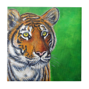 Tiger Painting Ceramic Tile