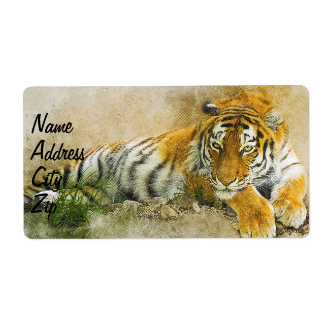 Tiger painting label (Front)
