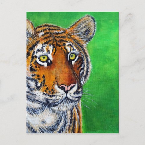 Tiger Painting Postcard