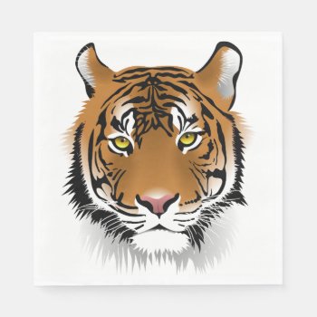 Tiger Paper Napkins by Wonderful12345 at Zazzle