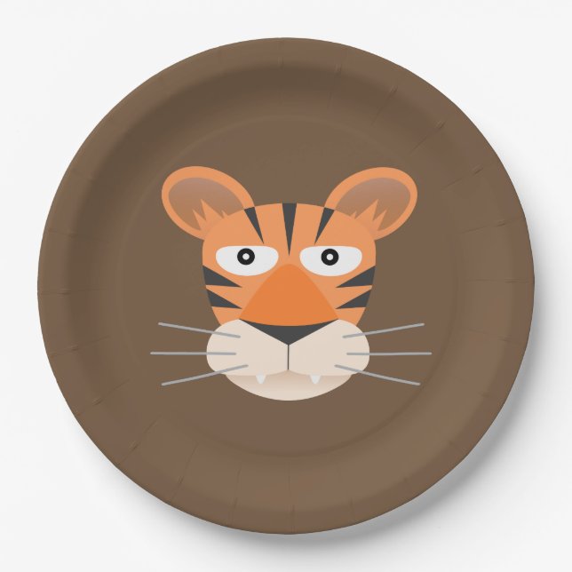 Tiger Paper Plates (Front)