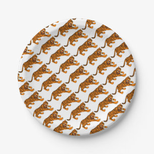 Tiger Paper Plates