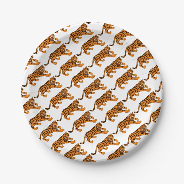 Tiger Paper Plates (Front)