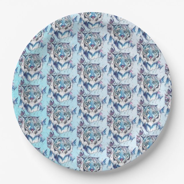 Tiger Paper Plates (Front)