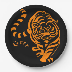 Tiger Paper Plates