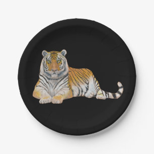 Tiger Paper Plates