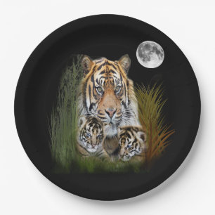 Tiger Paper Plates
