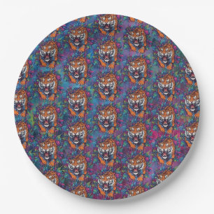Tiger Paper Plates
