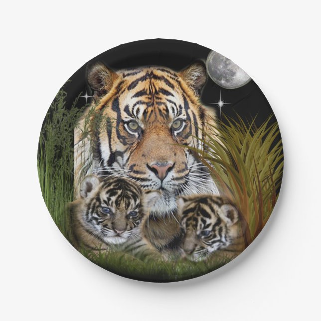 Tiger Paper Plates (Front)
