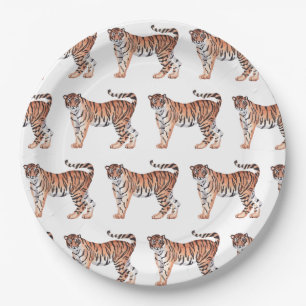Tiger Paper Plates