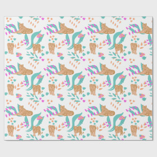 Tiger Parade Wrapping Paper