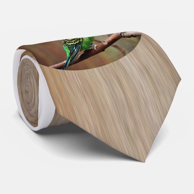 Tiger Parakeet Tie (Rolled)