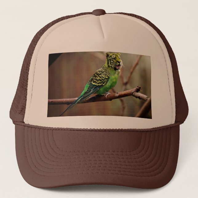 Tiger Parakeet Trucker Hat (Front)