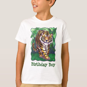 Tiger Party Center Birthday Boy T-Shirt