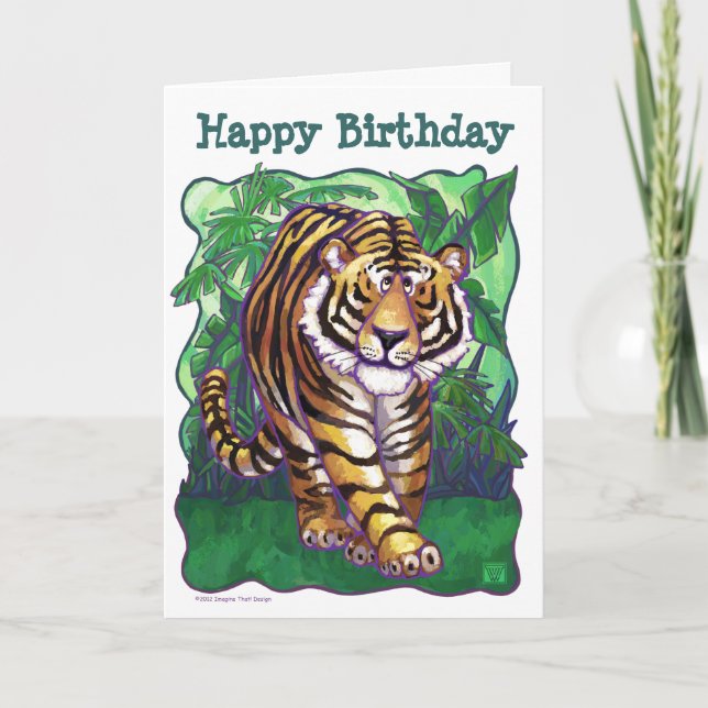 Tiger Party Center Card (Front)