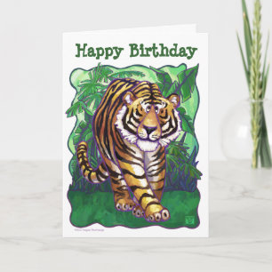 Tiger Party Center Card