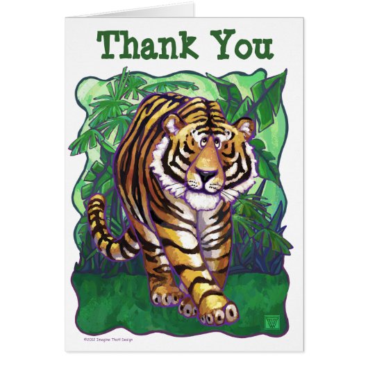 Tiger Party Center Cards (Front)
