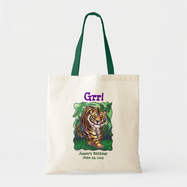 Tiger Party Center Tote Bag (Front)