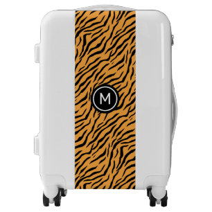Tiger Pattern and Monogram Luggage