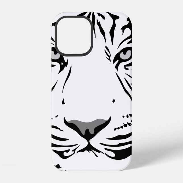 Tiger pattern animal design flat iphone case (Back)