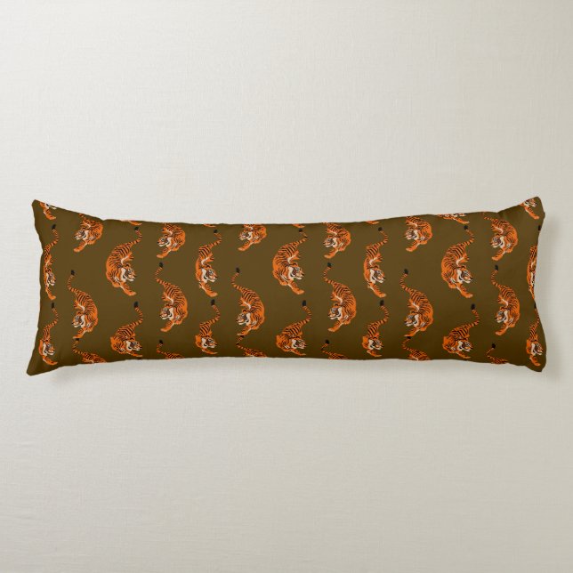 Tiger Pattern Body Pillow (Front)