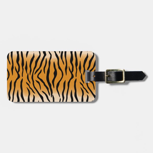 Tiger Pattern Design Luggage Tag