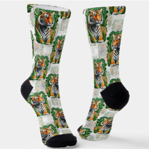 Tiger Pattern Design Socks