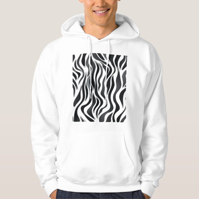Tiger Pattern Hoodie  (Front)