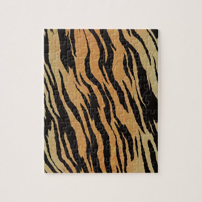 Tiger Pattern Jigsaw Puzzle (Vertical)