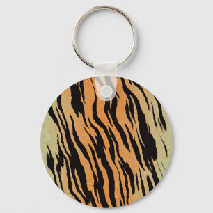 Tiger Pattern Keychain