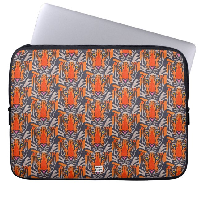 Tiger (pattern) - Laptop Sleeve (Front)