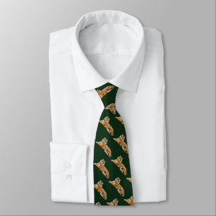 Tiger Pattern Neck Tie