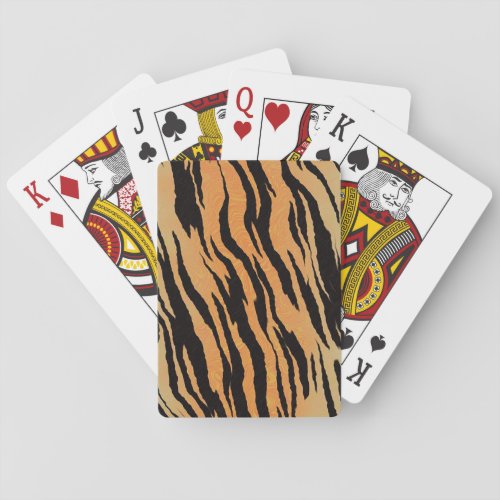 Tiger Pattern Poker Cards