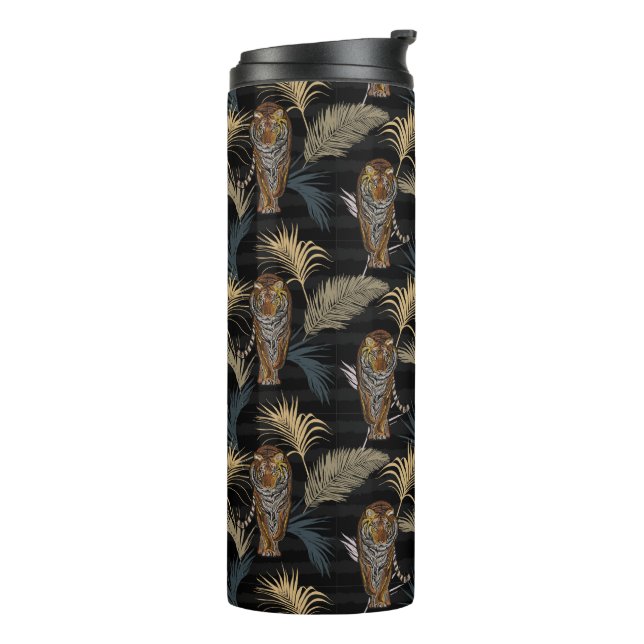 Tiger Pattern Thermal Tumbler (Rotated Left)